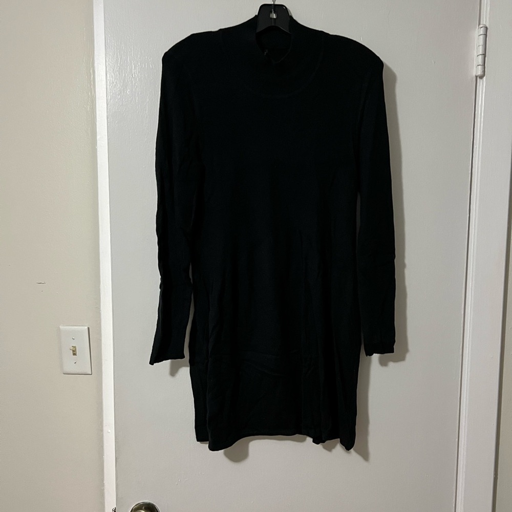 Elegant Black Long Sleeve Top/Dress
